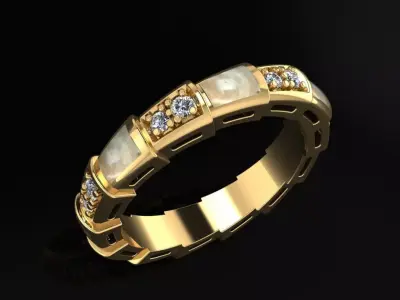 Bvlgari Ring 3D print model