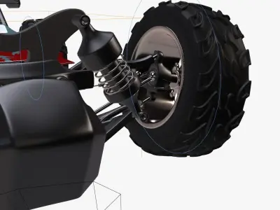 RC Car Rigged 3D model