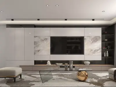 Living Room Scene 7 3D model