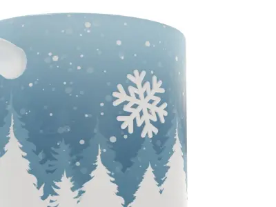 Winter Mug Free 3D model