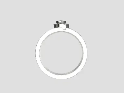 Diamond Ring with Materials  3D model