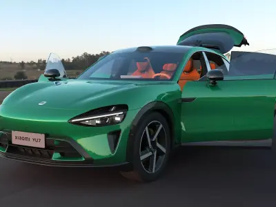 2026 Xiaomi YU7 with interior 3D model