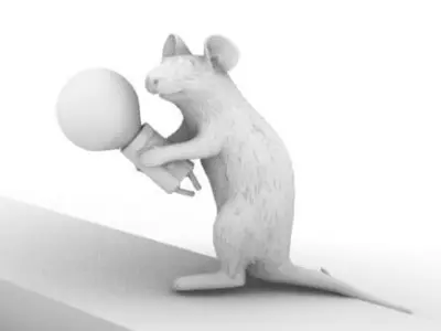 Tiny Mouse Lamp 3D model