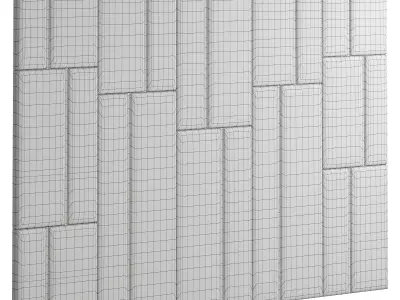 Wall panels 3D model buy