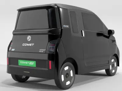 MG Comet Electric Car Black 3D model