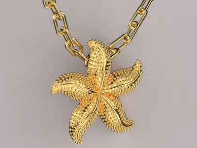 Starfish Pendant  3D print model