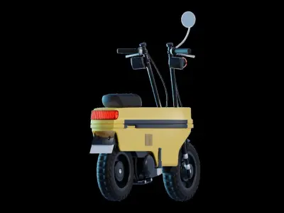 Honda Motocompo - Motorcycle Vehicle 3D model 3D model