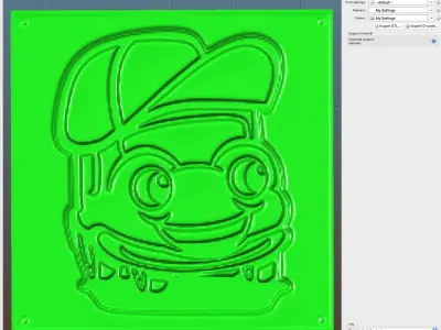 Smile car 3D print model