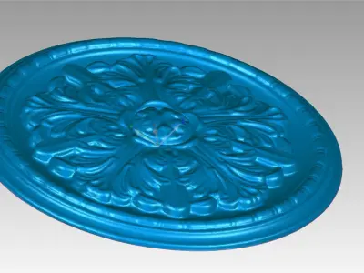 Crown Selling Stucco Round 3D SCANNED 3D model