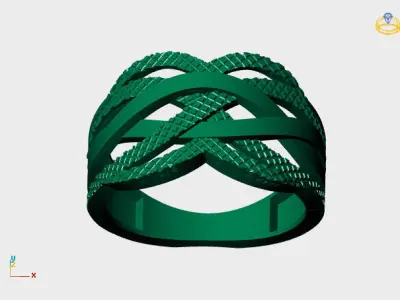 Women Plain Ring STL Models Womens Ring 3dmodels 3D print model 3D print model 58