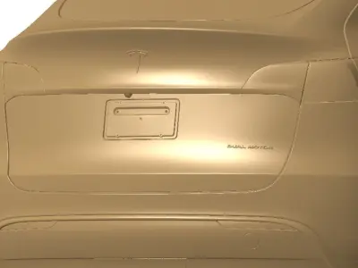 Tesla Model Y AWD 2022 Exterior 3d scan model 3D model 3D model