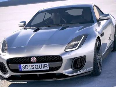Jaguar F-Type 400 sport Coupe 2018 3D model