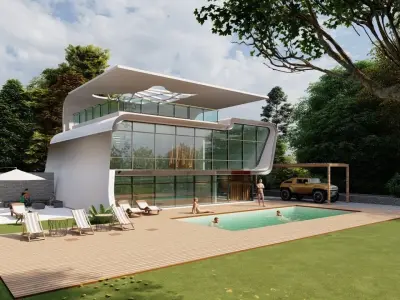 MODERN VILLA 3D model order