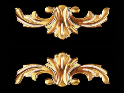 Classic carved 035 3D model