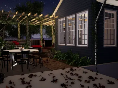 deck connecting 3D model