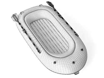 Inflatable Boat 3D model