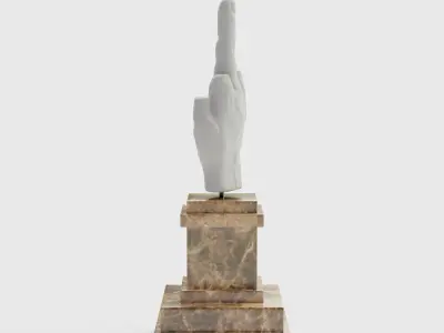 LOVE Sculpture - Middle Finger Monument 3D model