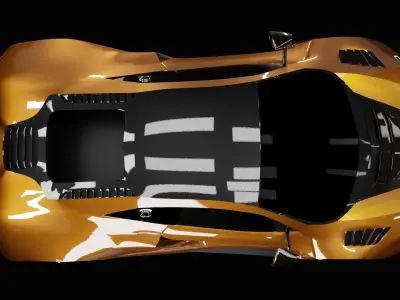 McLaren 650s GT3 2015 3D model 3D model