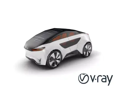 SolarStorm V5 Hybrid Car model pack Low-poly 3D model