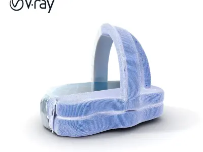 Stone Fountain with Waterfall Archway Model Pack Low-poly 3D model