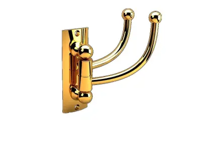 Ribbed Clover Hanger Double 3D model