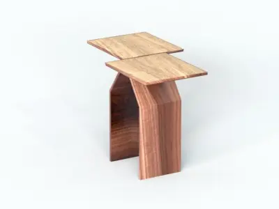 Table Wood Free 3D model