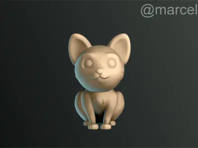 Cats Cute Halloween Decoration 3D print model