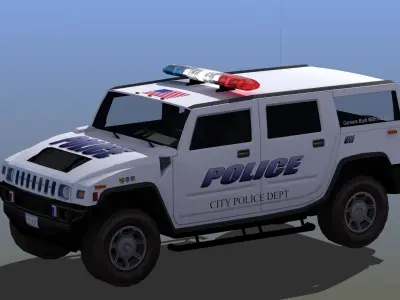 Police SUV 3D model