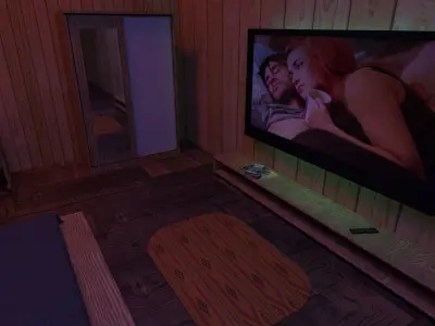 Modern bedroom Free 3D model