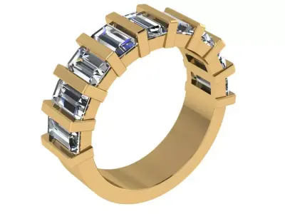 half way banquette set weeding ring  3D print model