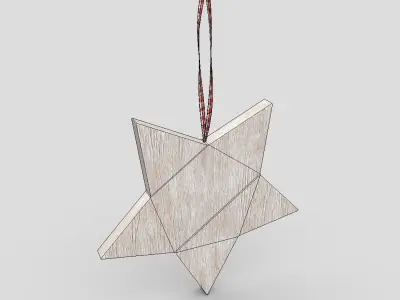 Deco Star Low-poly 3D model