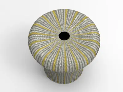 Hubbi Stool Low-poly 3D model