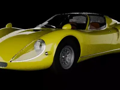car animation car rendring 3D model