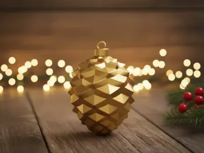 Pinecone Ornament 3D print model
