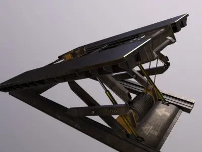 Truck Short Ramp Low-poly 3D model