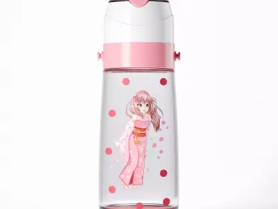 Kids Thermos Water Bottle 3D Model STL  FBX OBJ GLB BLEND 3D model