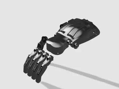 A robotic bionic hand 3D print model