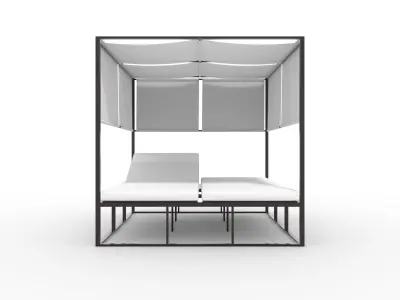 Poolside Cabana 04 3D model