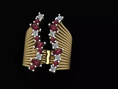 New Diamond Ring Luxury Design 3D print model