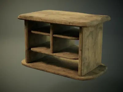 Table Low-poly 3D model shop