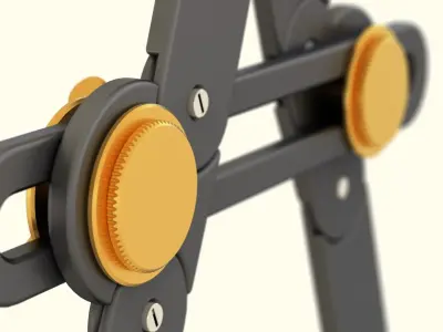 Drawing Compass 3D model