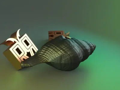 Seashell Decor Free 3D print model