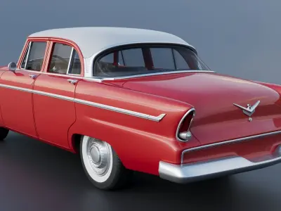 Plymouth Belvedere 4 Door 1955  3D print model