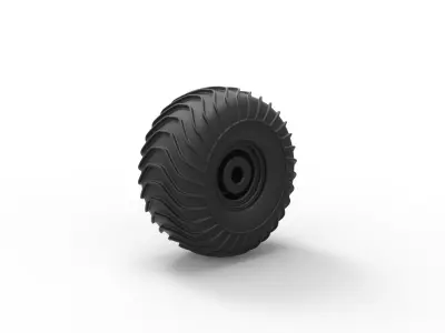 Offroad wheel 17 3D print model