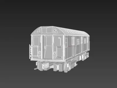R17 Subway wagon NYC 3D print model