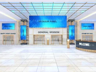 Virtual Lobby 3D model