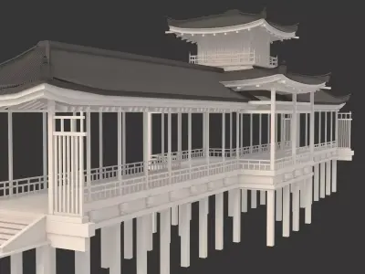bridge 01 Low-poly 3D model