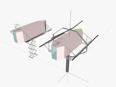 AT cable car 3D model