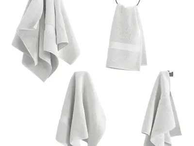 Hanging Towel Set 3D model