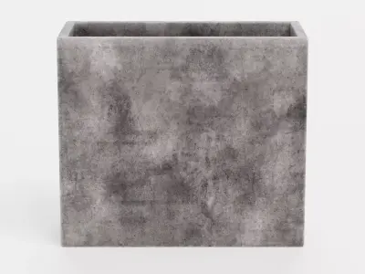 -Concrete Flower Pot V11- 3D model